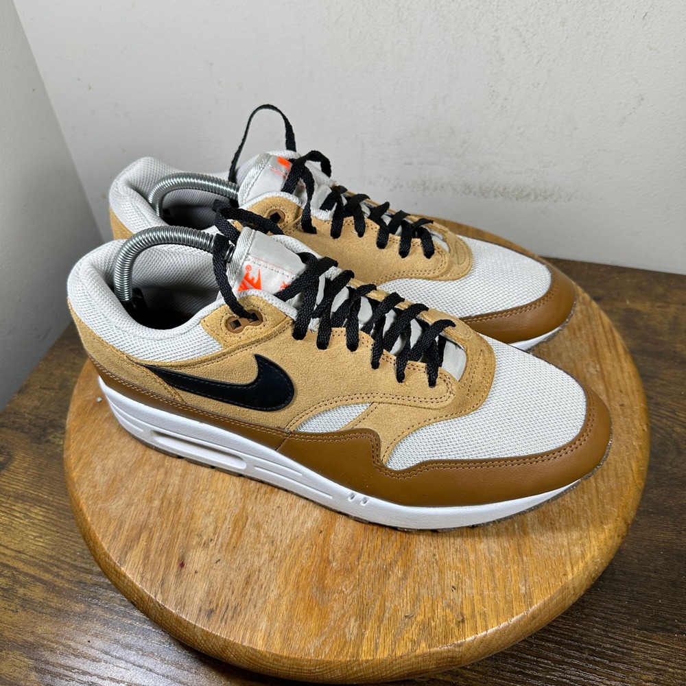 Nike Air Max 1 SC Mens Tan Brown White Sneakers FZ5808-004 Size 10